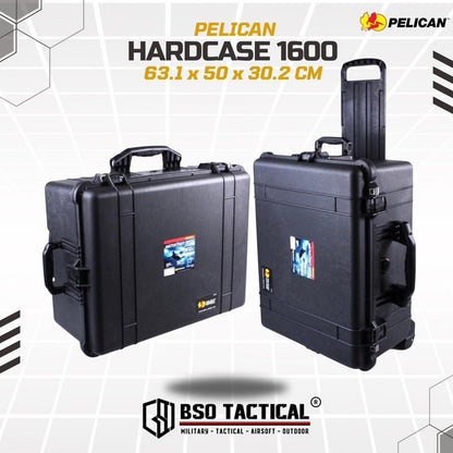 Koper Pelican 1610 Hardcase Protector Multifungsi Case Trolley Foam Precut ORIGINAL