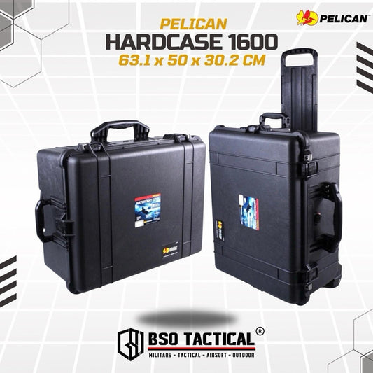 Koper Pelican 1610 Hardcase Protector Multifungsi Case Trolley Foam Precut ORIGINAL