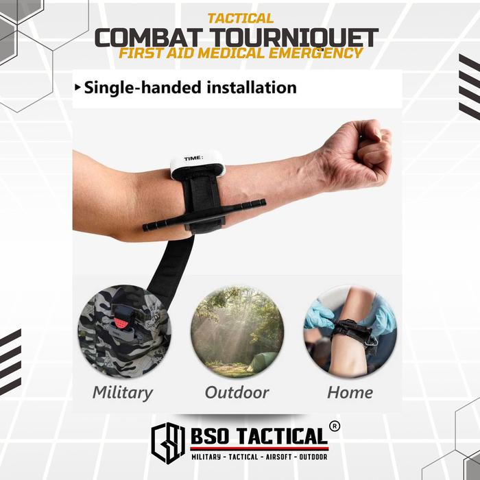 Turniket Emergency Tourniquet Strap – Gear Pertolongan Pertama Outdoor Alat Bantu Pertolongan Darurat