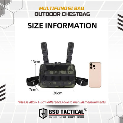 Tas Dada Tactical Chest Bag Multifungdi EDC Fishing Cycling Outdoor Multi Strap Portable