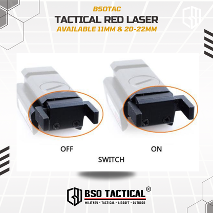 Tactical Low Profile Mini Red Laser Sight for GBB Picatinny Rail Metal