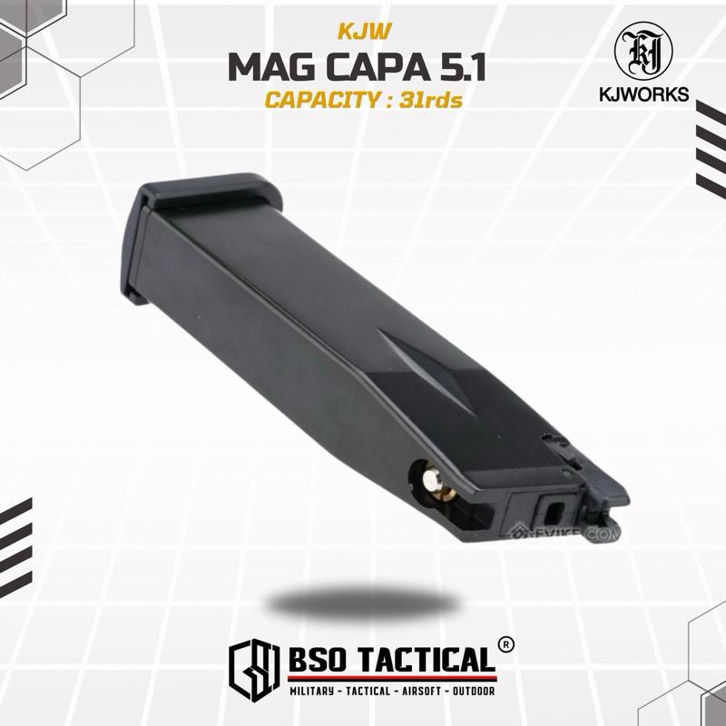Mag KJW 5.1 Full Metal 31rds for Capa GBB Version untuk Mainan Olahraga Outdoor