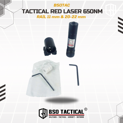 Tactical Red Laser Aiming Pointer 650nm with 11mm 20-22mm Rail Picatinny Metal Outdoor