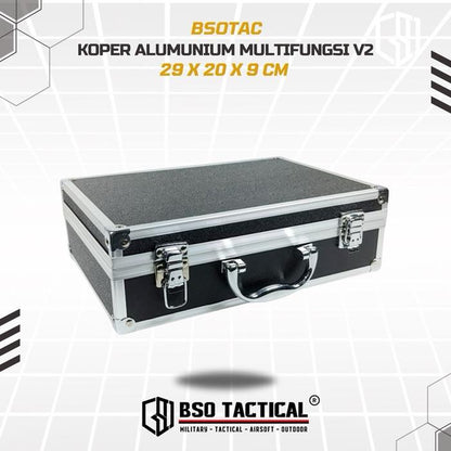 Koper Portable Alumunium V2 Multifungsi Case Safety Storage Box Kabin
