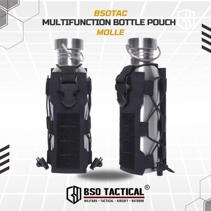 Tactical Water Bottle Pouch Molle Multifungsi Universal HT Pouches Outdoor Hiking Camping
