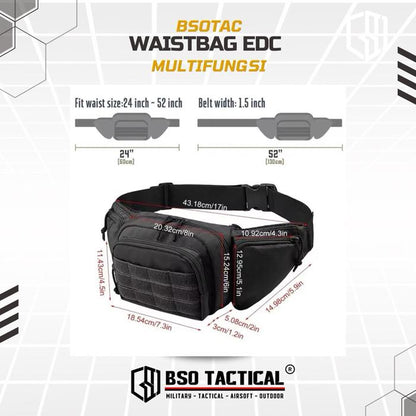 Tas Pinggang Outdoor Fanny Pack Tactical Waist Bag EDC Multifungsi Daily