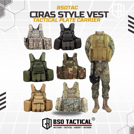Rompi Olahraga CIRAS Outdoor Vest Full Set Pouch untuk Olahraga Luar Ruangan Sport