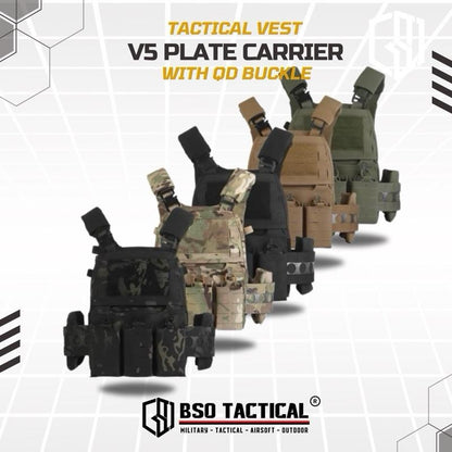 WoSport FCPC V5 Outdoor Tactical Vest with Triple Mag Pouch QD