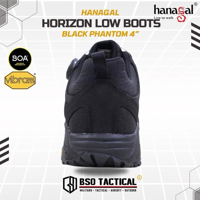 Sepatu Tactical Outdoor Boots Hanagal Horizon 4” BOA IPSC Vibram ORI