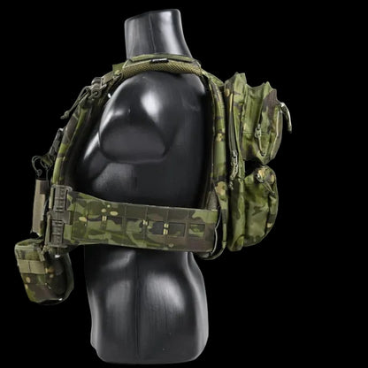 FOX TWO VIDAR V2 Rompi Tactical Body Vest Molle Laser Cutting Set Plate Carrier ORIGINAL Foxtwo - Multicam Tropic