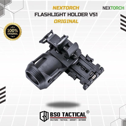 Nextorch V51 Tactical Flashlight Holder Quickdraw Holster Tempat Senter Outdoor - ORIGINAL