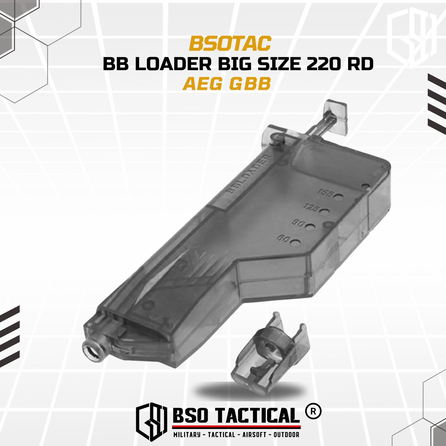 BB Loader Big Size 220 Rd BB 6mm Quick Reload Mag AEG GBB