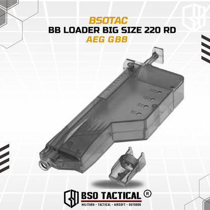 BB Loader Big Size 220 Rd BB 6mm Quick Reload Mag AEG GBB