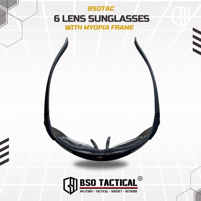 Kacamata Tactical Outdoor 6 Lens for Daily Outdoor Use Anti UV