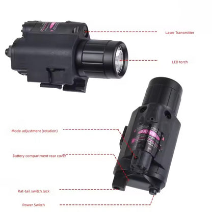 Senter Laser Tactical M6 Flashlight Polymer Include Switch
