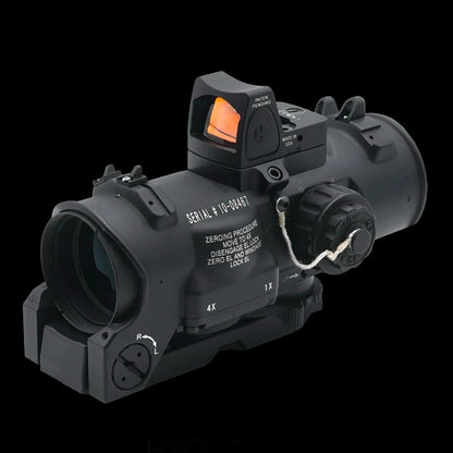 Elcan Spectre 1x-4x fixed Reticle with Red Dot Scope RMR Sight Picatinny CNC Quick Detached