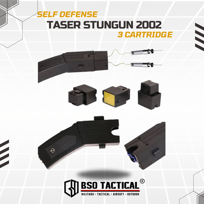 Taser 2002 80KV with Laser Pointer EDC Survival Self Defense Gear 3 Cartidge Include