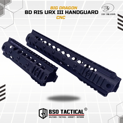 BD Tactical RIS URX III Style Handguard CNC for Airsoft