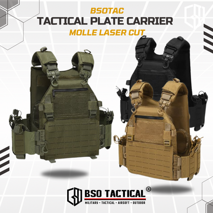 Rompi Olahraga LAVC Tactical Jungle Adventure Kit Vest Modular Molle Laser Cut Training Vest Gym Fitness Hyrox Outdoor