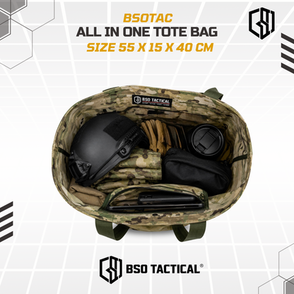 BSOTAC All in One Tote Bag EDC Outdoor Bag Multifungsi