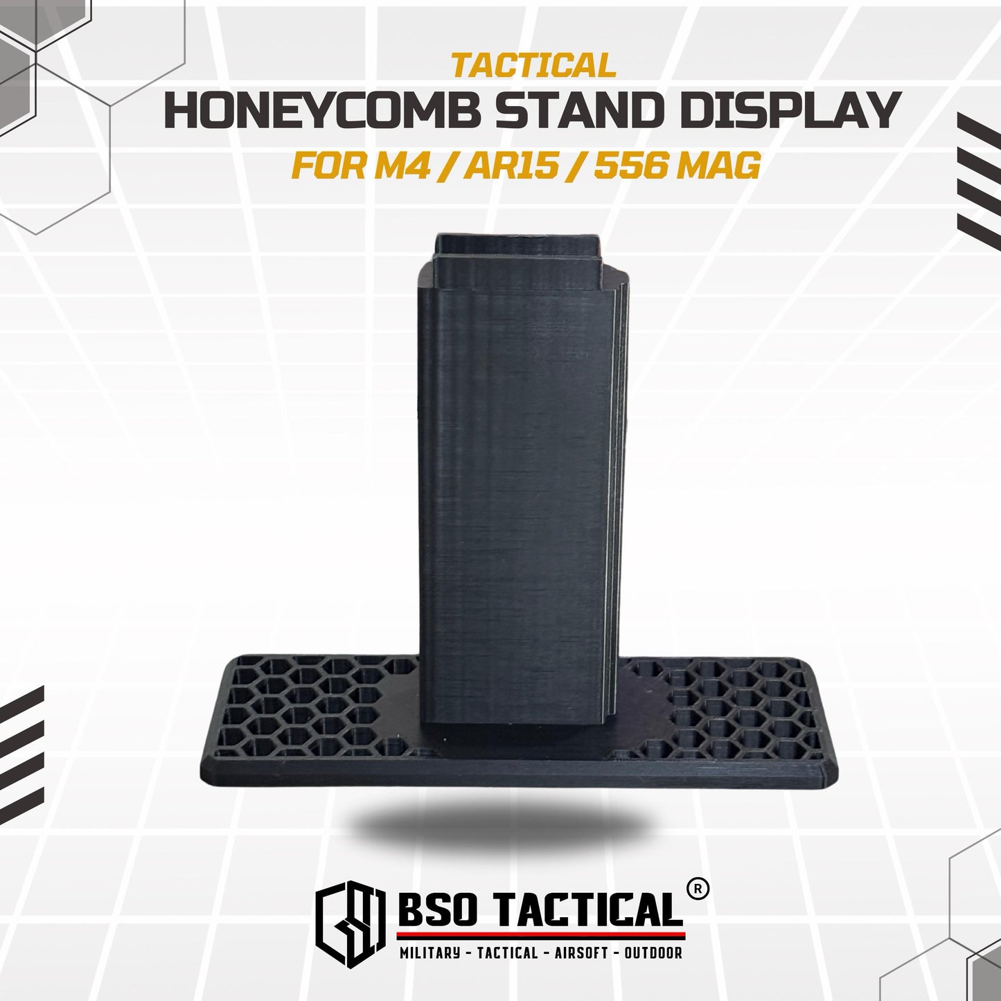 BSOTAC Honeycomb Tactical Mag Stand Display 556