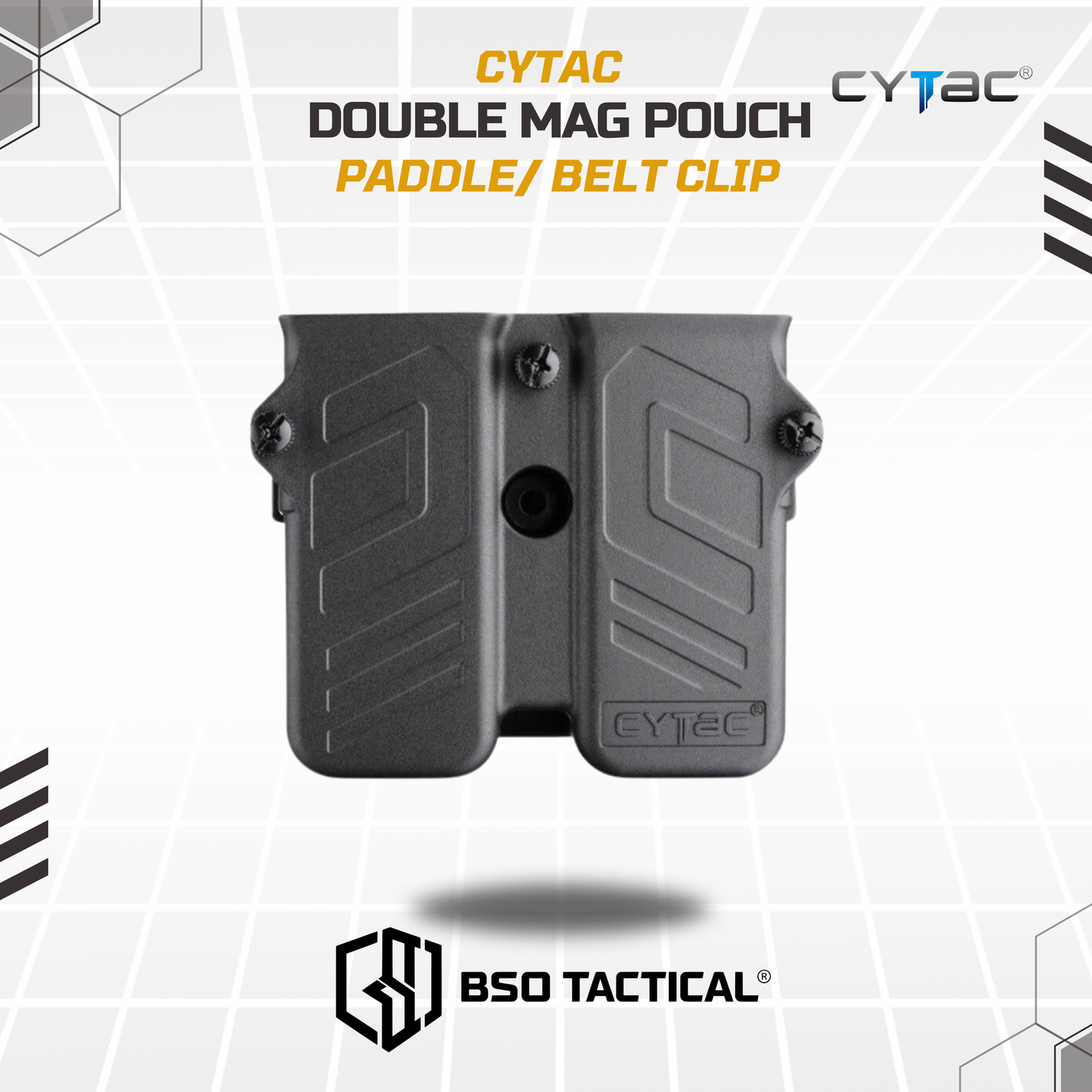 Cytac Tactical Double Mag Pouch 9mm Holster Universal - ORIGINAL