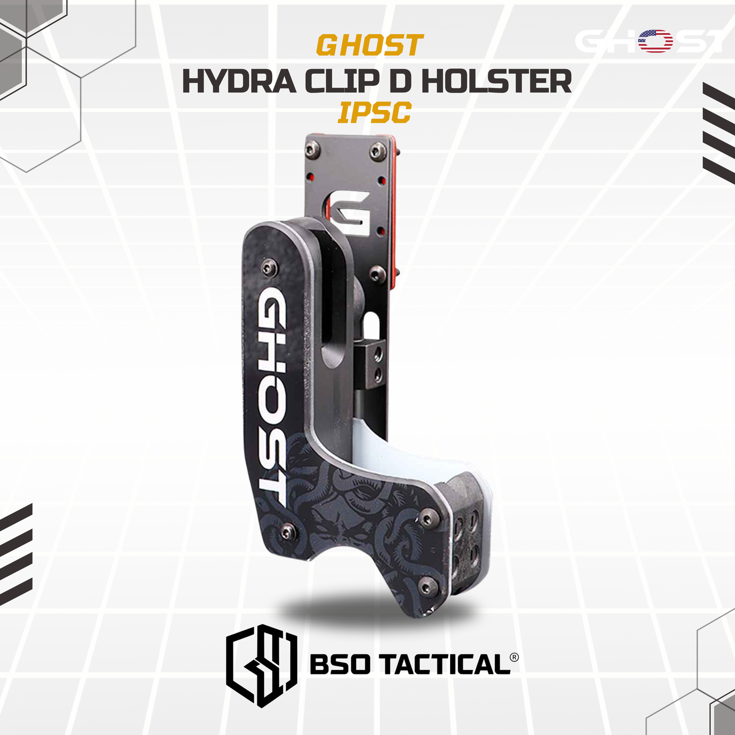 GHOST Hydra D Clip IPSC Right Hand Competition Holster - ORIGINAL