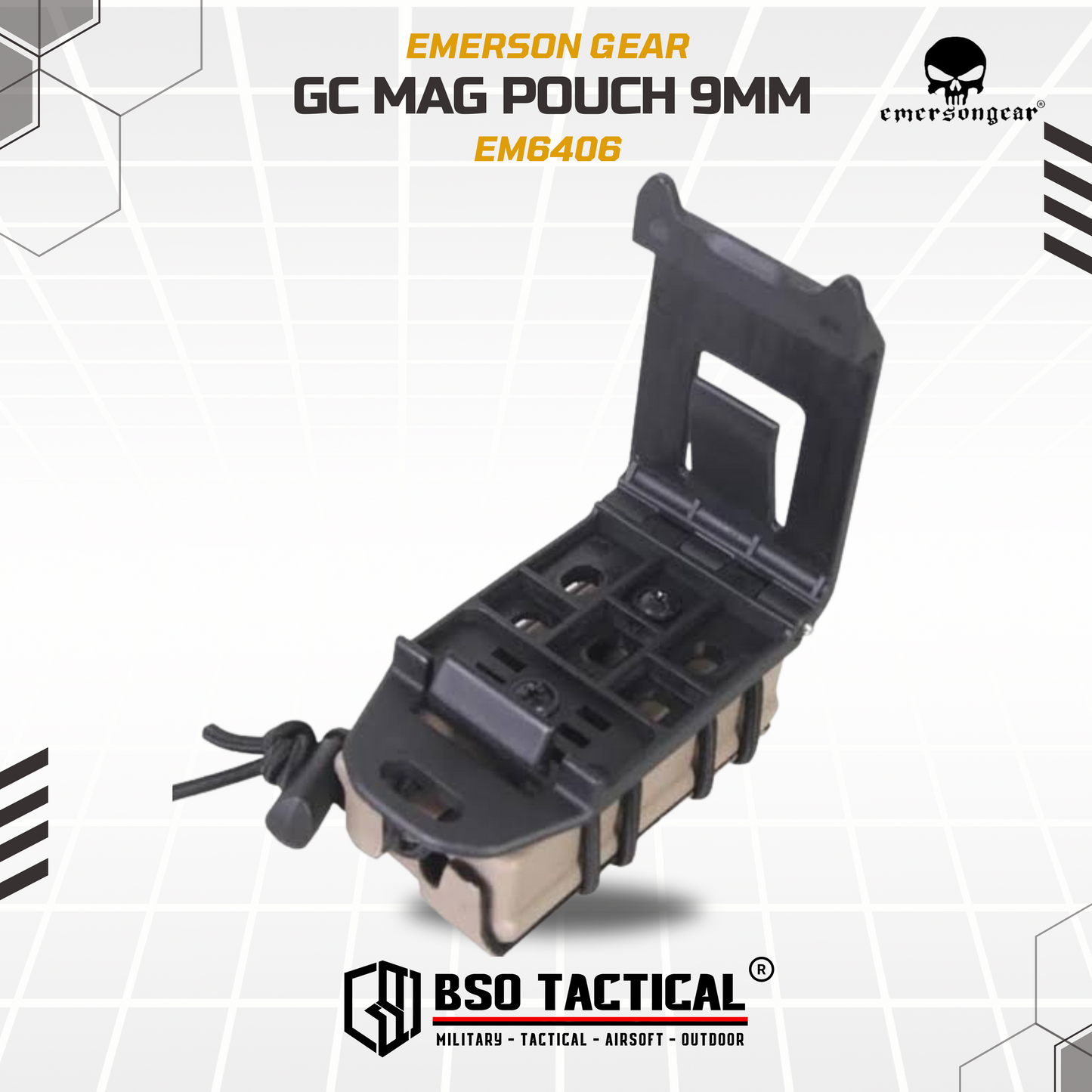 Emerson Gear Mag Pouch GC Style 9mm Belt Clip - EM6406