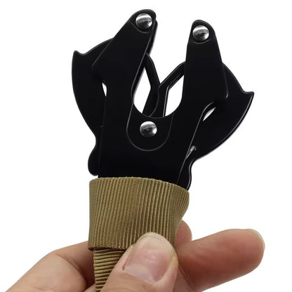 Tali Elastic Cord Retention Lanyard Tactical Quick Release Alumunium Buckle