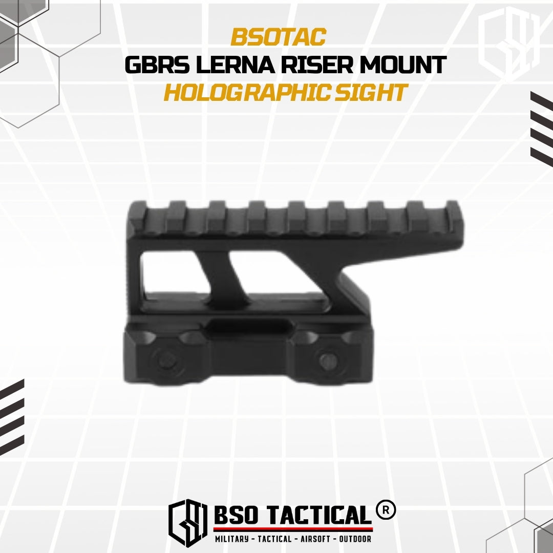 GBRS Lerna Riser Mount Kit Picatinny Rail for Holosight 2.91" CNC