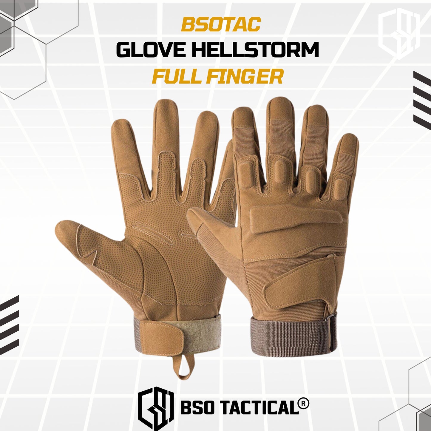 Sarung Tangan Tactical Tactical Hellstorm Outdoor Glove Full Finger