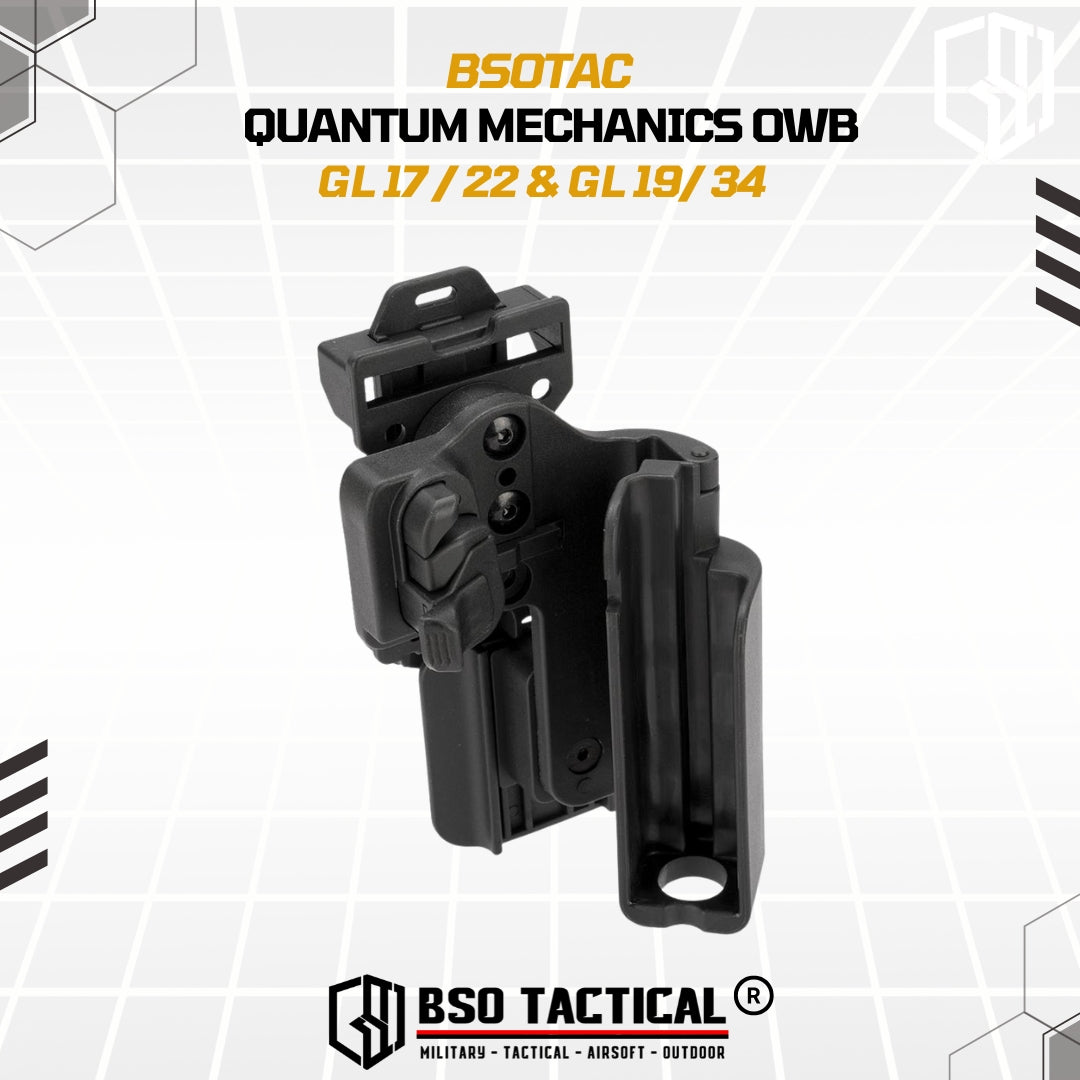 Tactical Holster Quantum Mechanics OWB Quick Release IPSC GL17 19 22