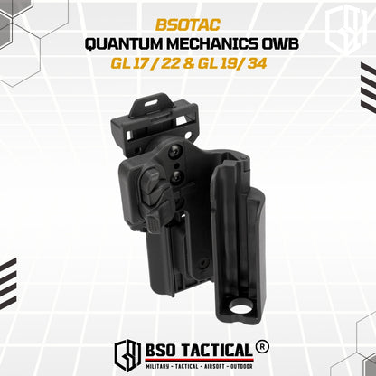 Tactical Holster Quantum Mechanics OWB Quick Release IPSC GL17 19 22