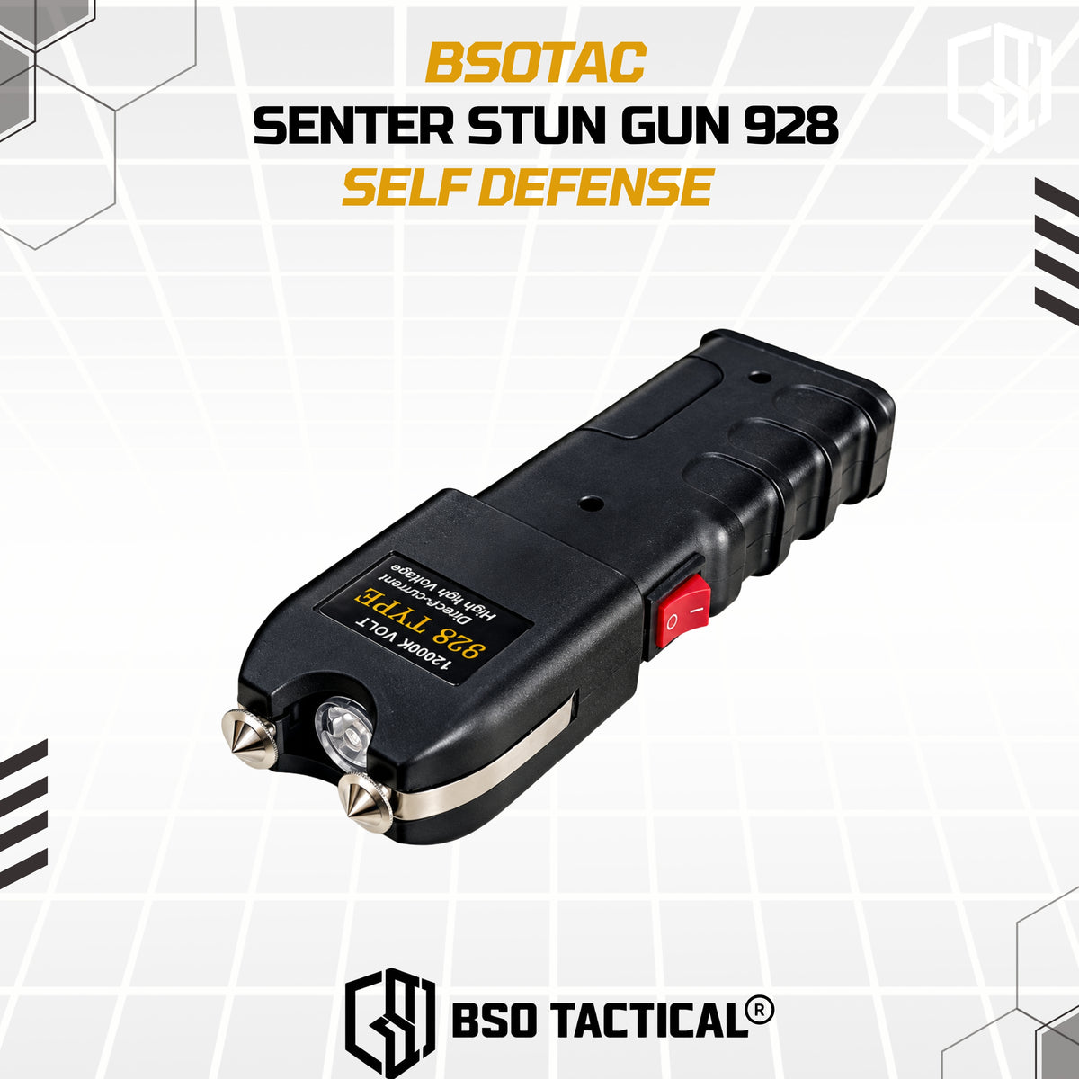 Stun Gun 928 Senter Setrum Alat Kejut Listrik Survival EDC Gear Self Defense Best Quality