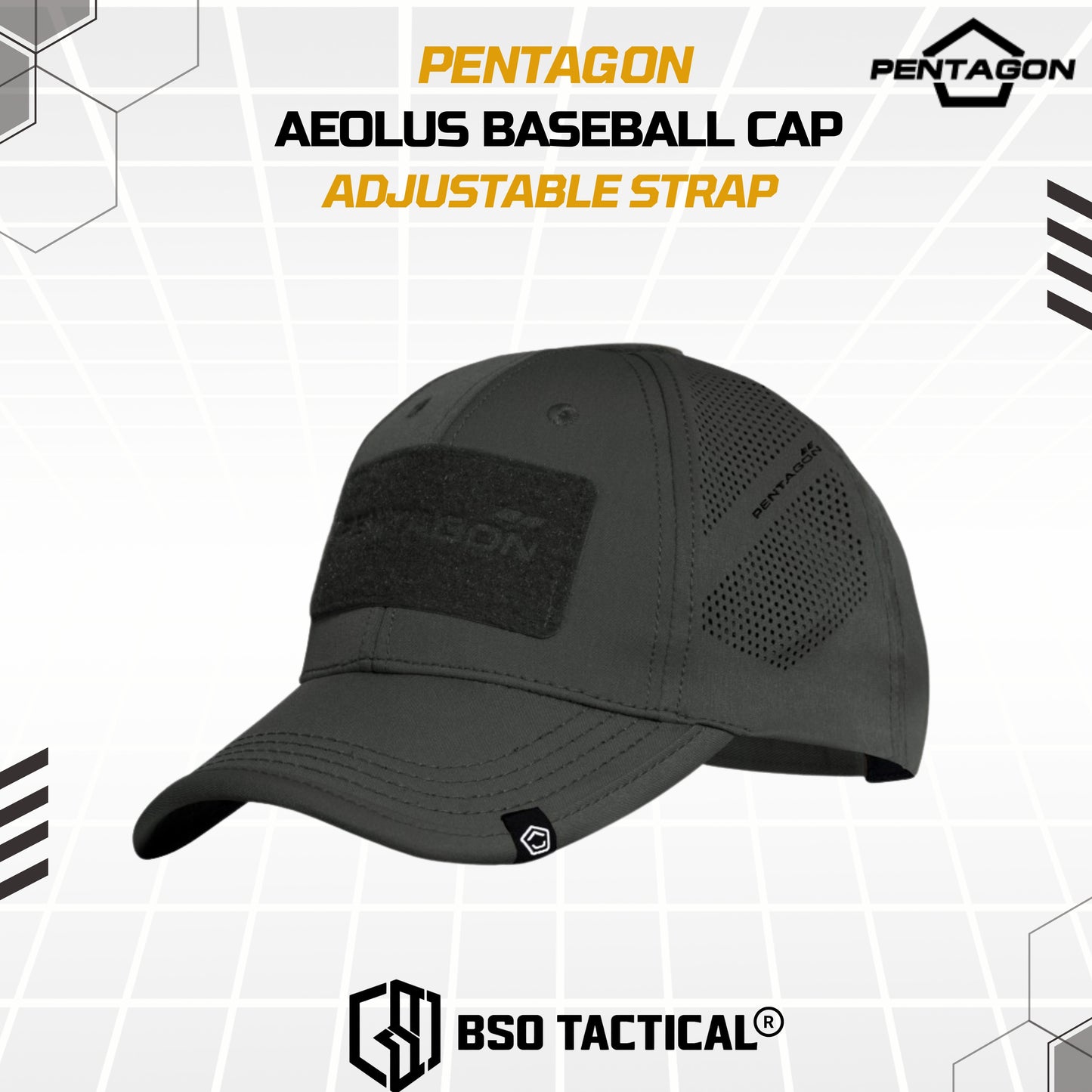Topi Pentagon Aeolus Baseball Cap with Adjustable Strap Outdoor Casual Cap