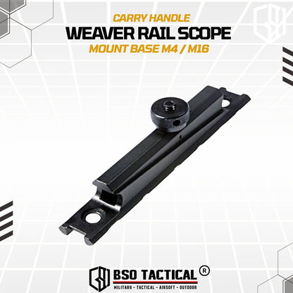 Carry Handle weaver Rail Scope Mount Base M4/M16 Picatinny Rail 20mm