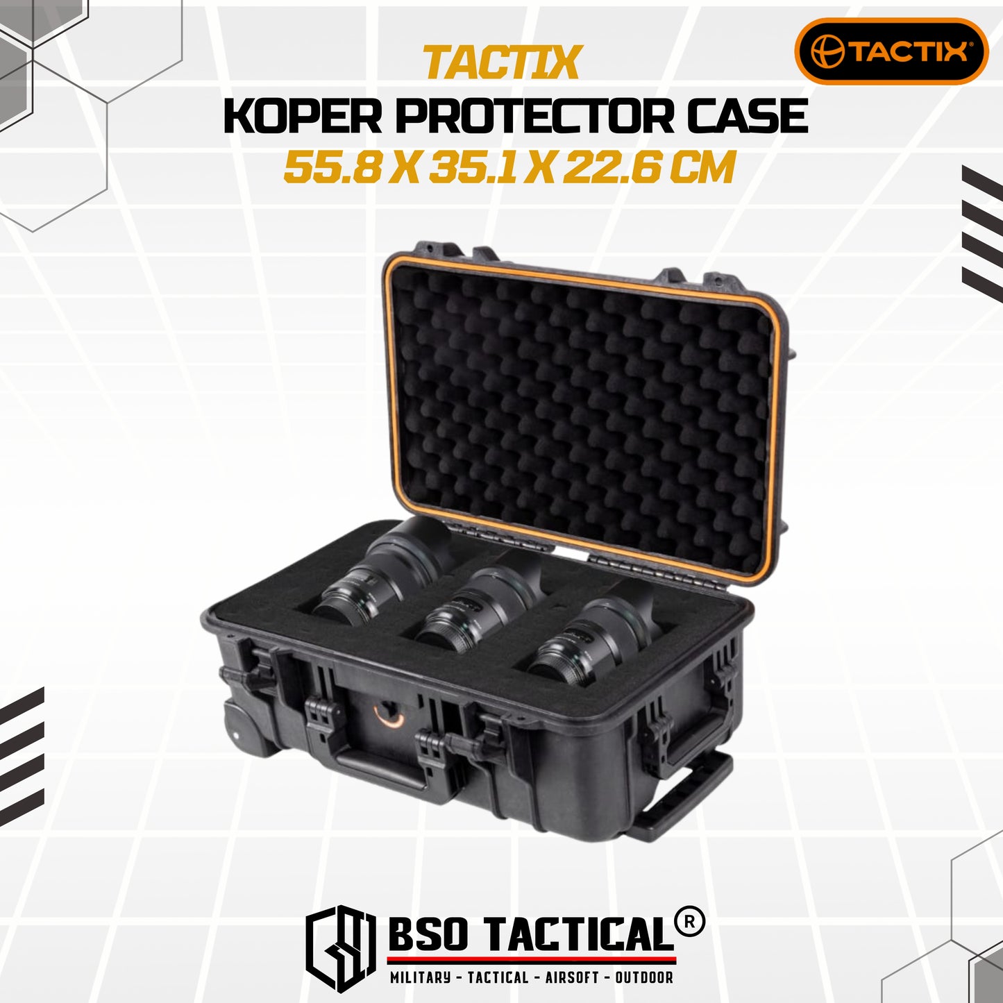 Koper Tactix Outdoor Protector Case Multifungsi Waterproof Big Size Trolley