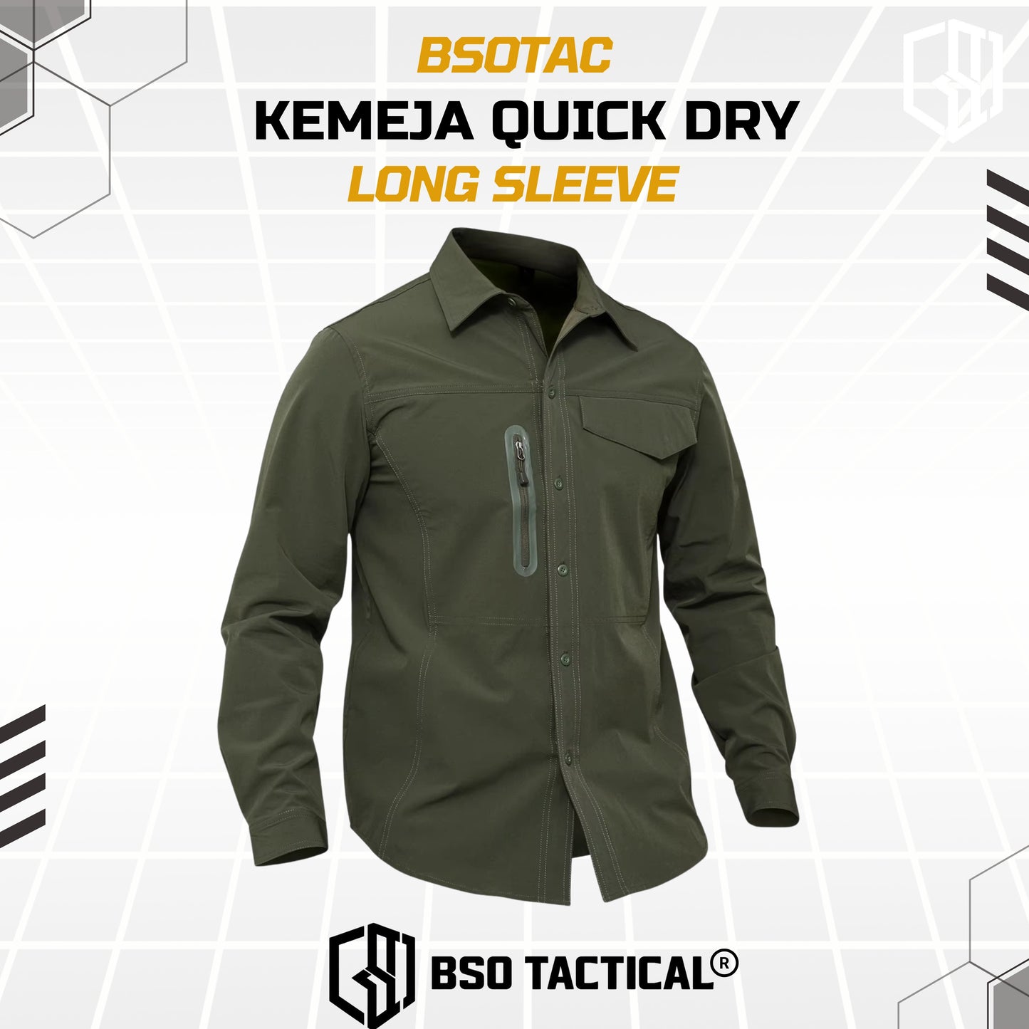 Kemeja Parasut Tactical Quick Dry Combat Long Sleeve Shirt Outdoor Casual Pria