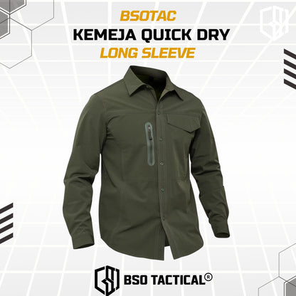 Kemeja Parasut Tactical Quick Dry Combat Long Sleeve Shirt Outdoor Casual Pria