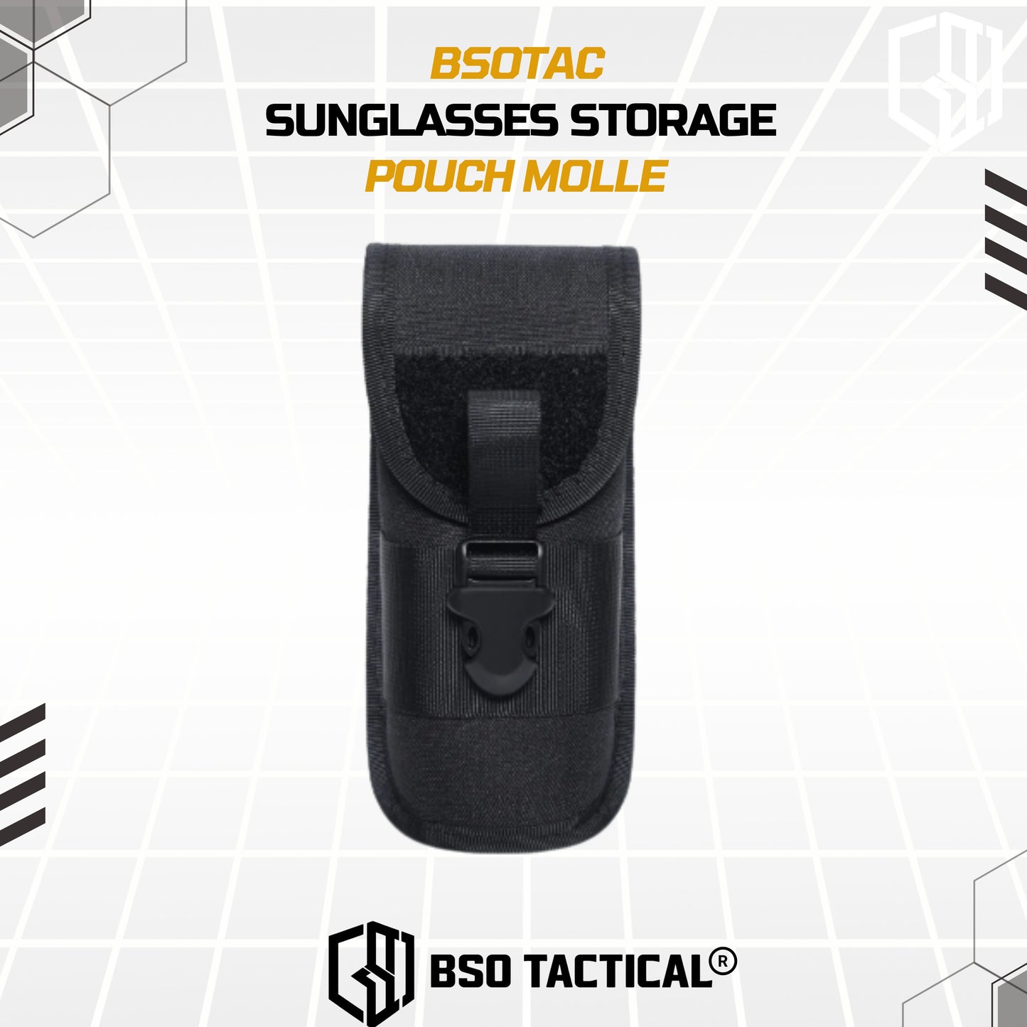 BSOTAC Tactical Sunglasses Storage Pouch Molle Clip Tempat Kacamata Multifungsi
