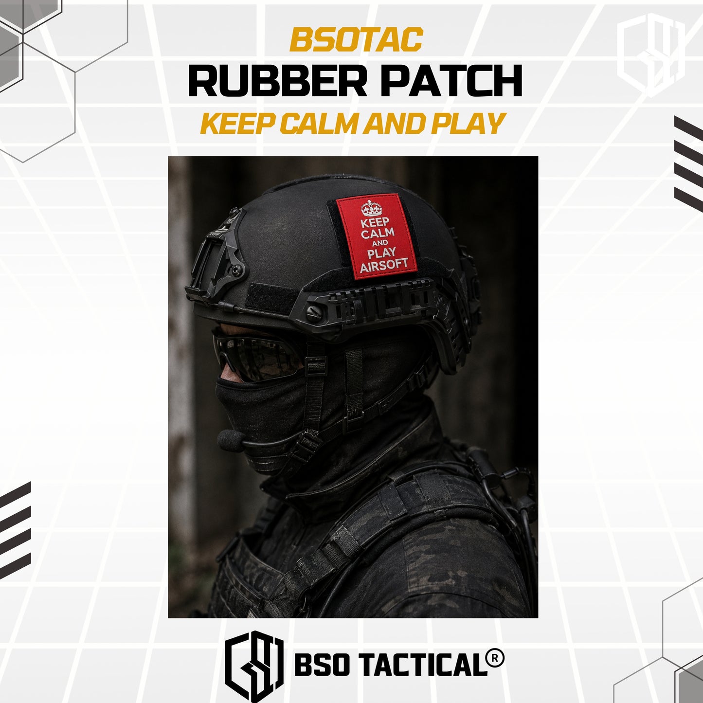 Tactical Rubber Patch Keep Calm And Play