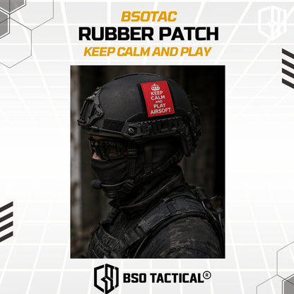 Tactical Rubber Patch Keep Calm And Play