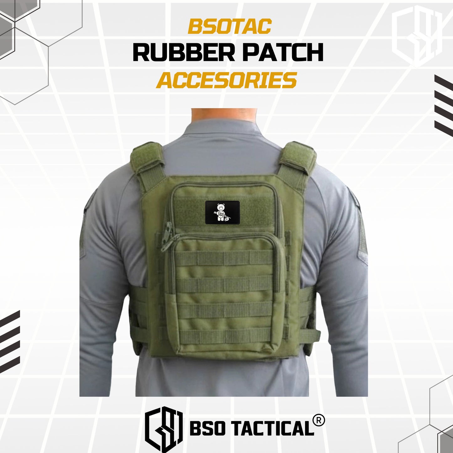 Rubber Patch Outdoor Desain Tactical PVC Patches