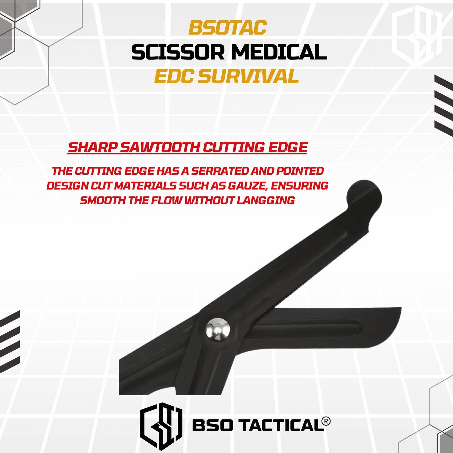 EDC Survival Scissor Medical Emergency Rescue Gunting Outdoor Hiking Camping