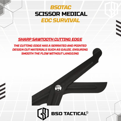 EDC Survival Scissor Medical Emergency Rescue Gunting Outdoor Hiking Camping