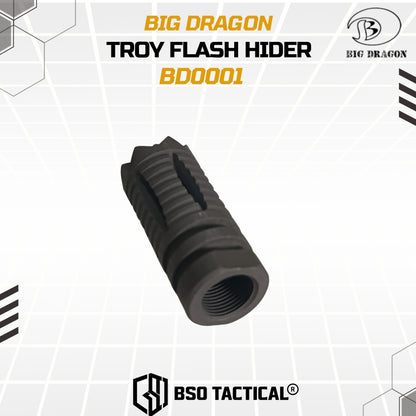 BD Troy Aggresive Flash Hider 14mm CCW Full Steel