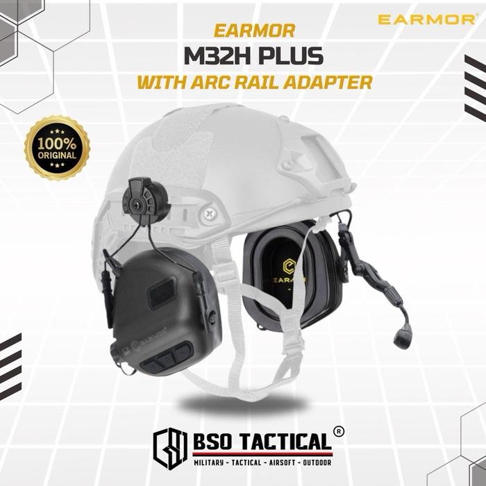 Earmor M32H Plus Headset ARC Rail Adapter Electronic Communication Hearing Protector ORIGINAL Earphone