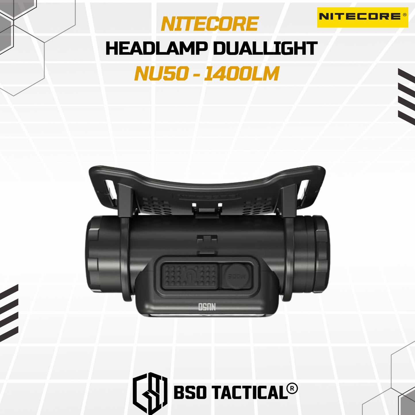 NITECORE NU50 Senter Kepala Headlamp Duallight IP68 1400LM 4000Mah - ORIGINAL