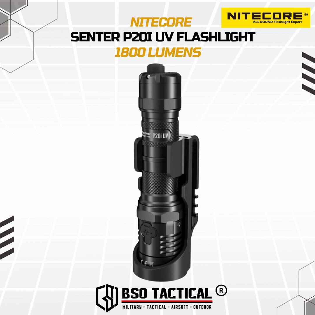 NITECORE Senter UV Ultraviolet Flashlight SST-40-W 4xUV LED 1800Lumens - P20iUV