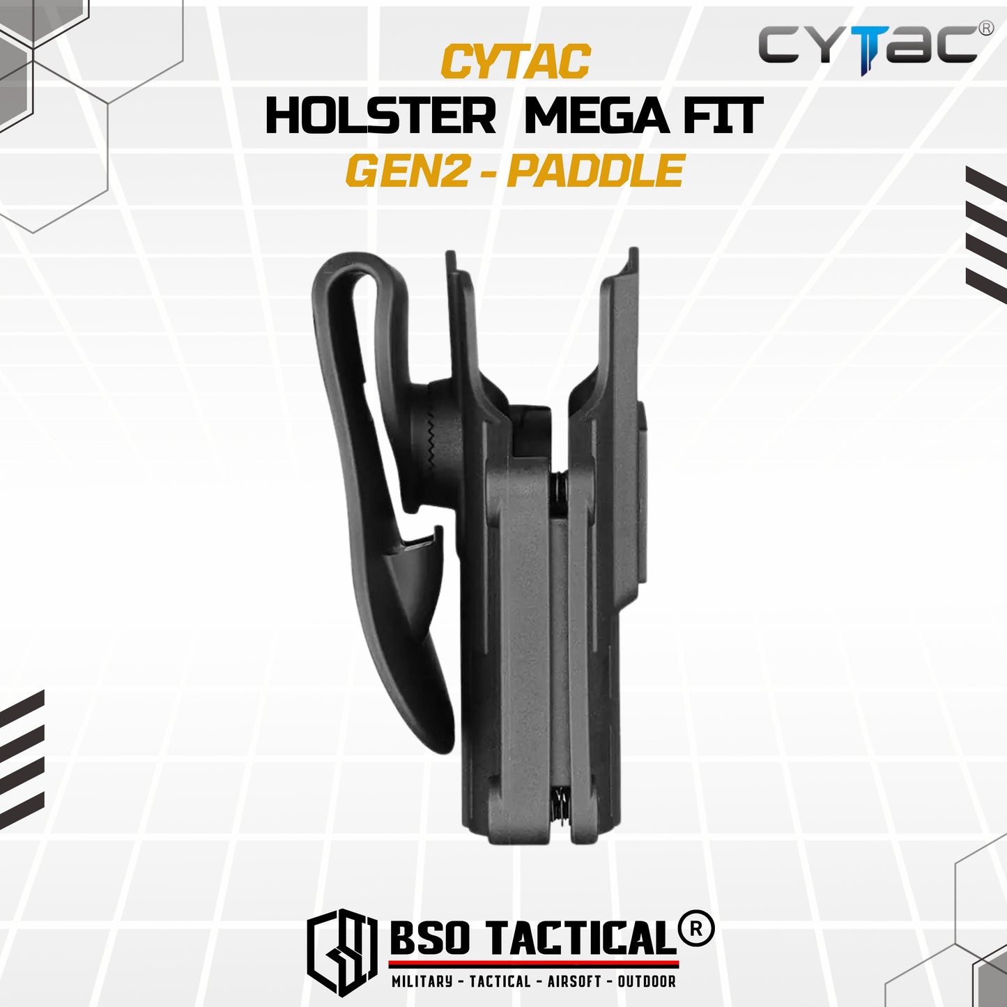 Holster Cytac Mega Fit Gen2 Compact Universal Right Hand ORIGINAL - Belt Clip / Paddle
